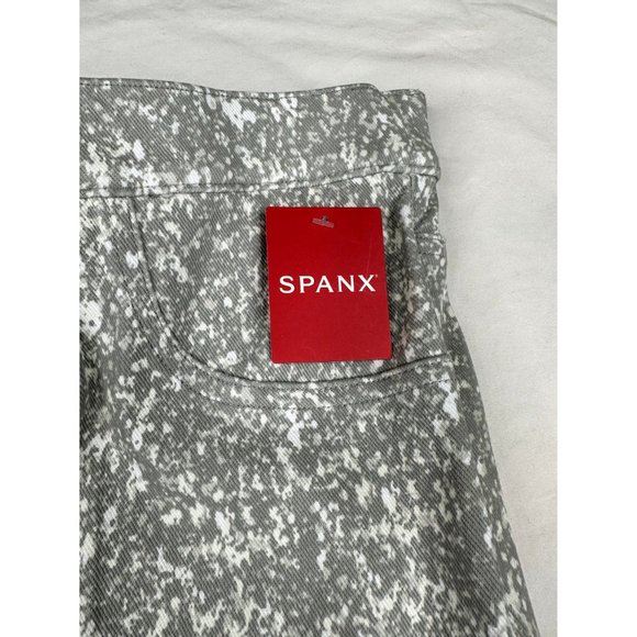 NEW Spanx Ankle Jean-ish Leggings size Medium Grey Speckled - Picture 3 of 7